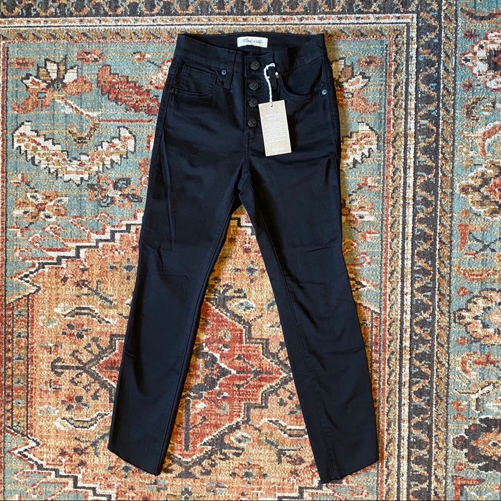 Madewell 10” High Rise Black Skinny Denim Jeans